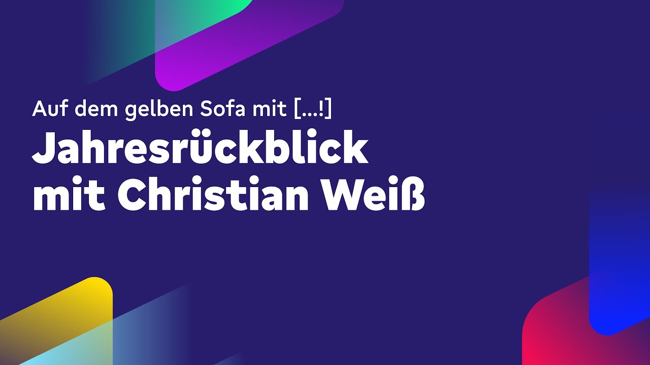 JAHRESRÜCKBLICK: Auf dem gelben Sofa mit [Christian Weiß!]