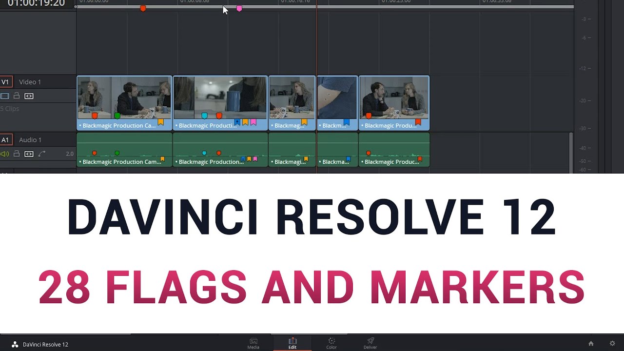 DaVinci Resolve 12 - 28 Flags and Markers