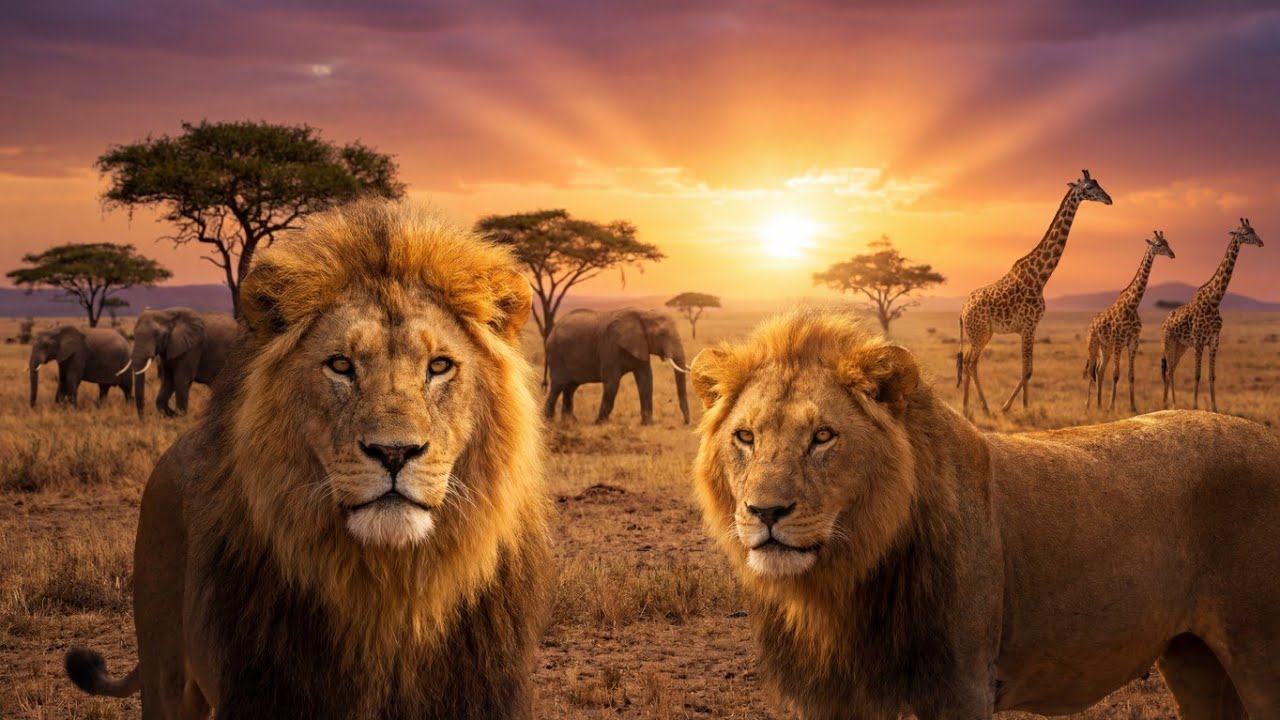 ALL IN ONE | Epic Wildlife Moments in 4K ULTRA HD 🦁 Real Nature Sounds | No Music