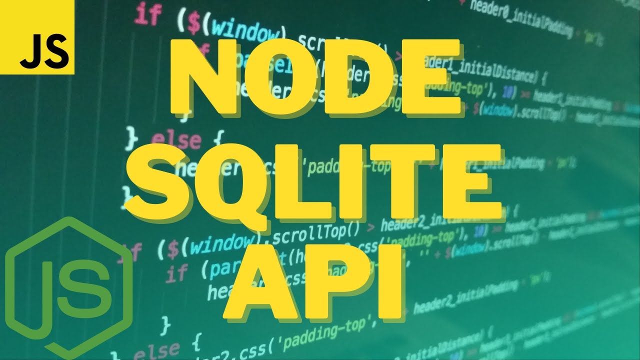 Учебное пособие по созданию API Node JS SQLite