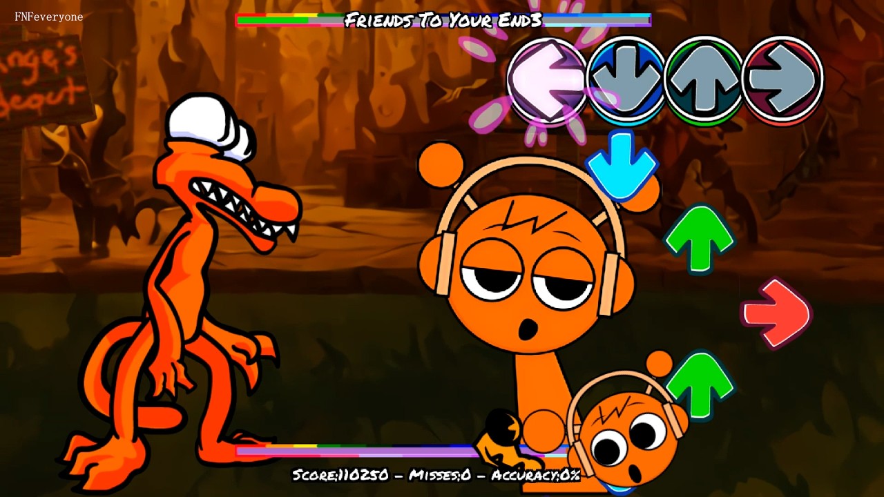 FNF Sprunki Normal All Phases x 2D Rainbow Friend | Friends To Your End -Incredibox Sprunki FNF Mods