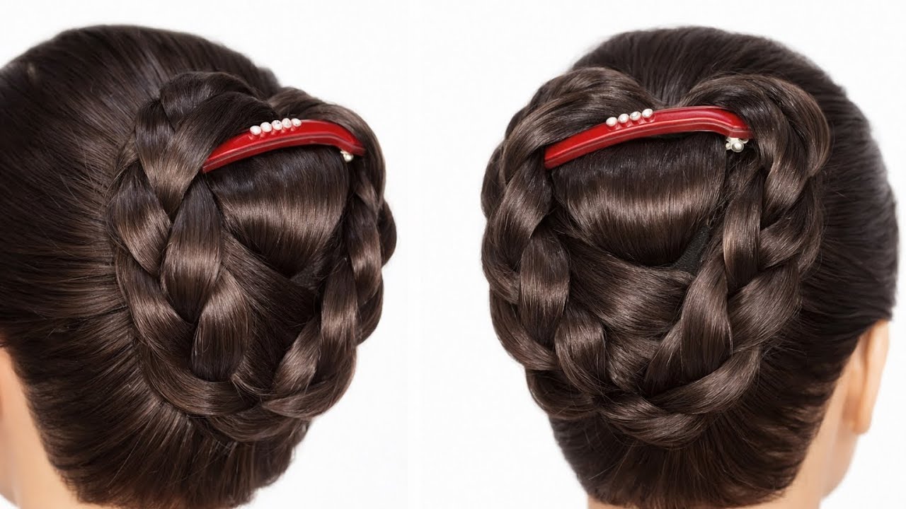 Beautiful Braided Bun Hairstyle | Elegant Juda for Girls | Easy Party Hairstyle 