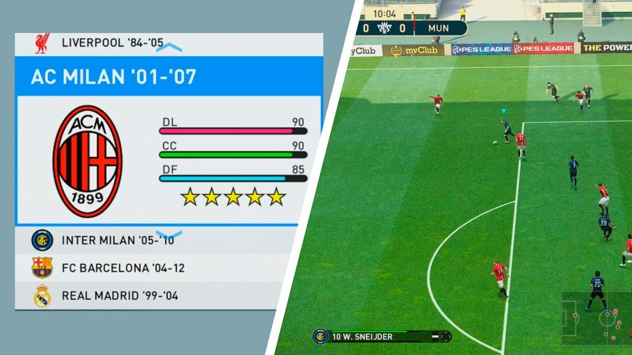 EQUIPOS CLÁSICOS CON LEYENDAS EN PES 2019 !!!