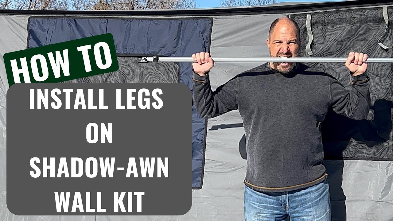 How to Install Legs for Shadow Awning Wall Kit [Including How To Rivet!]