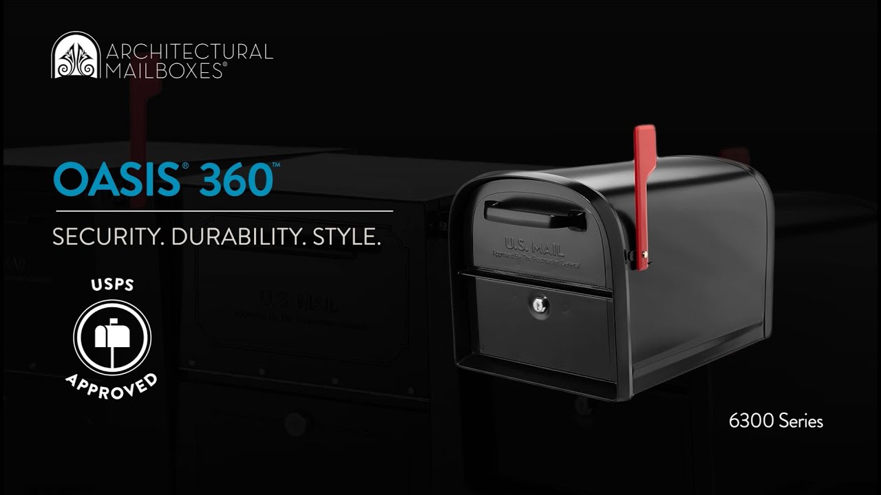 6300 Oasis® 360 Locking Post Mount Mailbox - Features and Benefits
