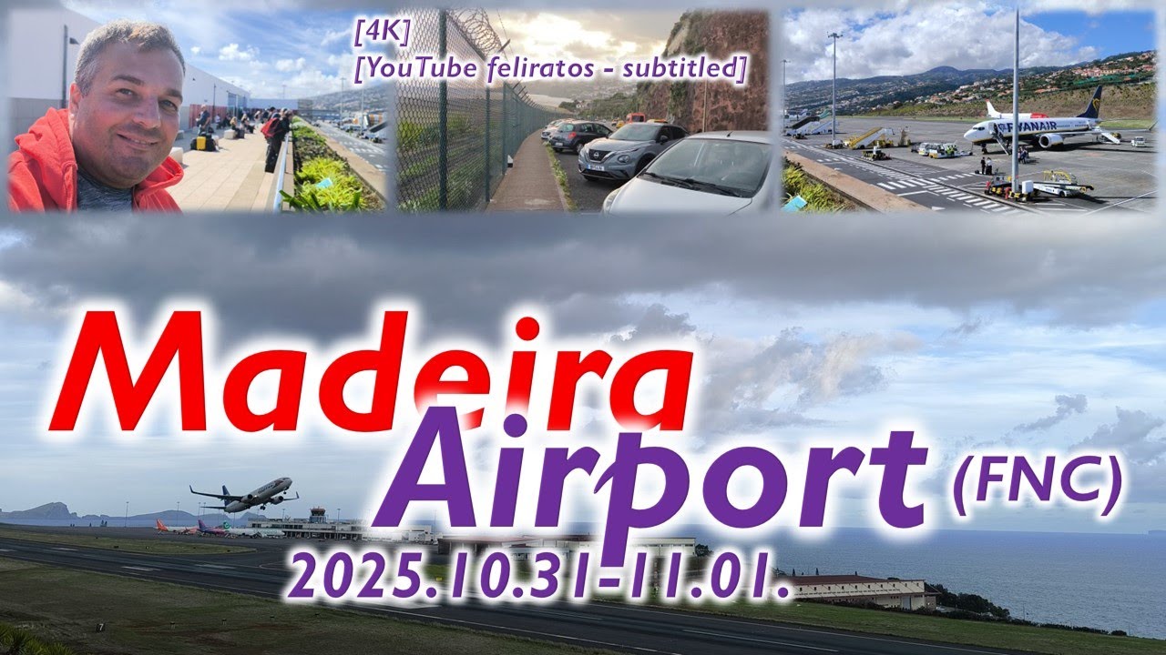 Madeira Airport (FNC - 2025) │ #takeoff │ #landing │ [4K]