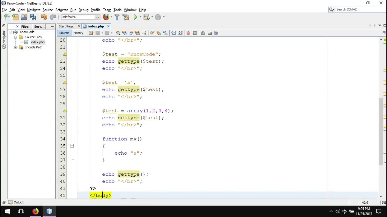 Gettype Function | by KnowCode
