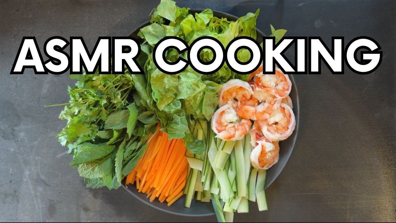 ASMR Cooking | Vietnamese Spring Rolls with Relaxing Whispering