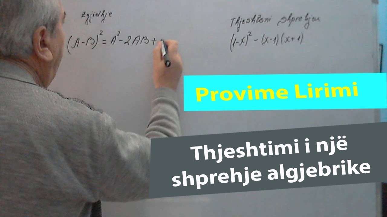 Ushtrime matematike për provime lirimi/Thjeshtimi i një shprehje algjebrike