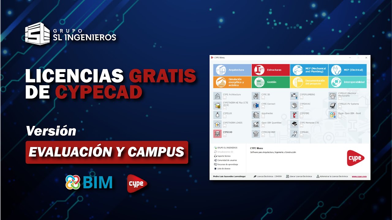 Licencias CYPECAD GRATIS