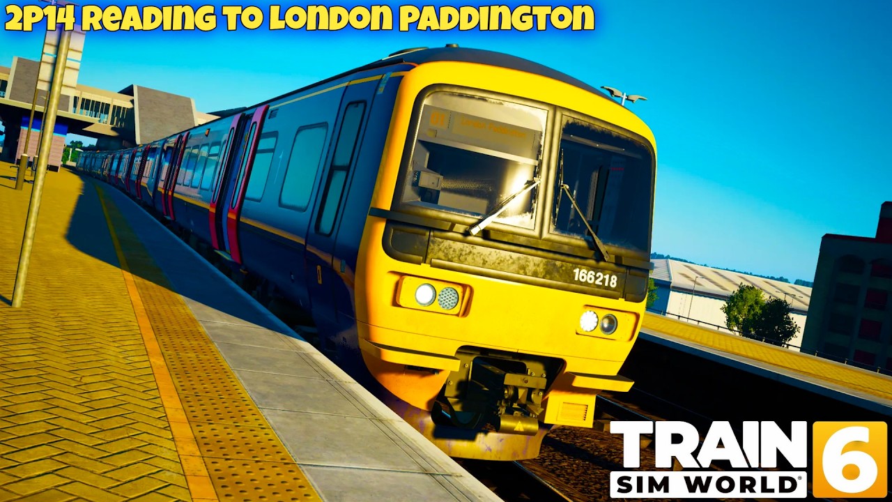 2P14 Reading to London Paddington | Class 166 | Great Western Express Remastered | TSW6