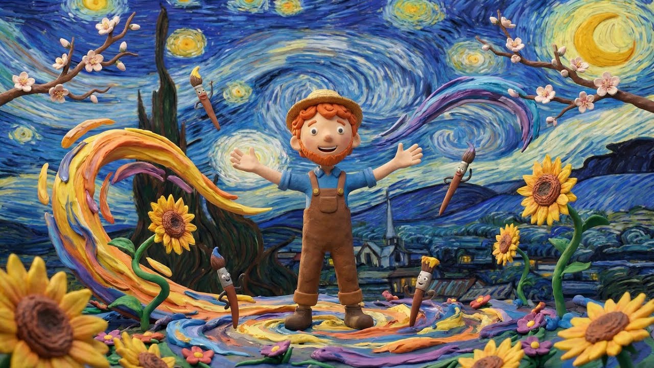 🇬🇧 Vincent's Colorful World 🎨 | Meet Van Gogh! | MiniDreams