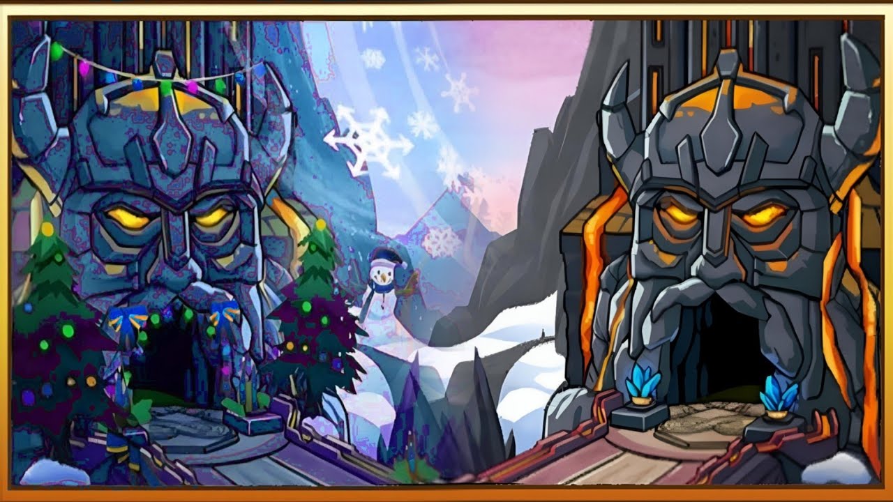 Winter Holiday Havoc VS Volcano Island Temple Run 2 YaHruDv