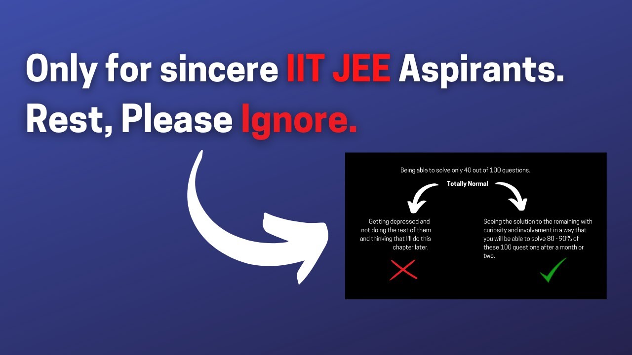 How an IIT JEE topper solves a problem vs How you solve it 😎