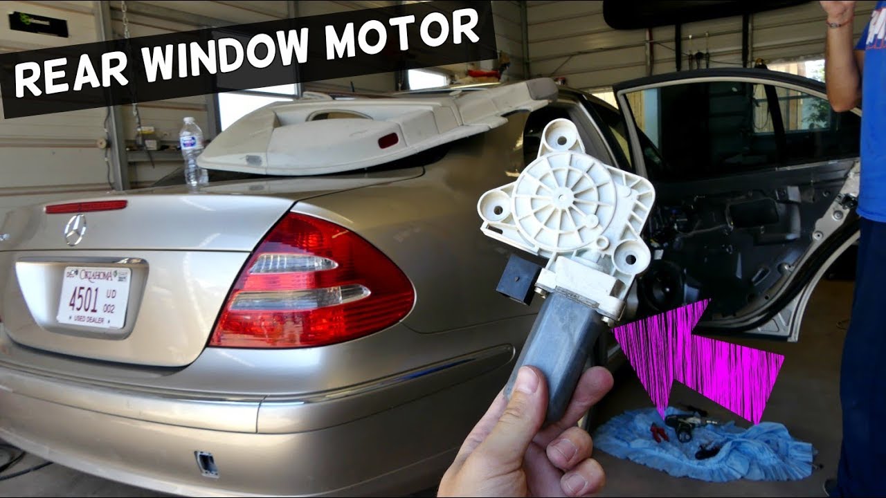 HOW TO REPLACE REMOVE REAR WINDOW MOTOR ON MERCEDES W211