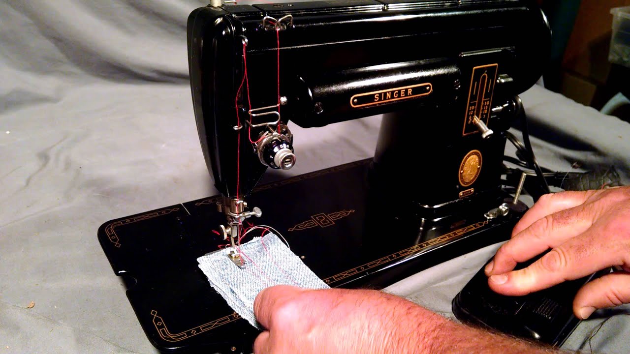 Serviced Vintage 1956 Black Singer 301 301A Sewing Machine Prism Decals NB070965