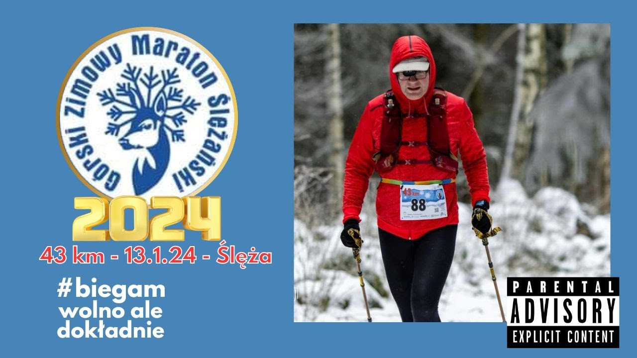 IX Górski Zimowy Maraton Ślężański - Ślęża - 13.1.2024 #biegamwolnoaledokładnie