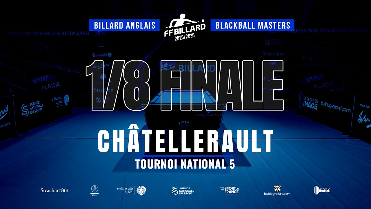 🎱 BLACKBALL - MASTERS 25/26 &ndash; TN N&deg;5 &ndash; 1/8 Finale