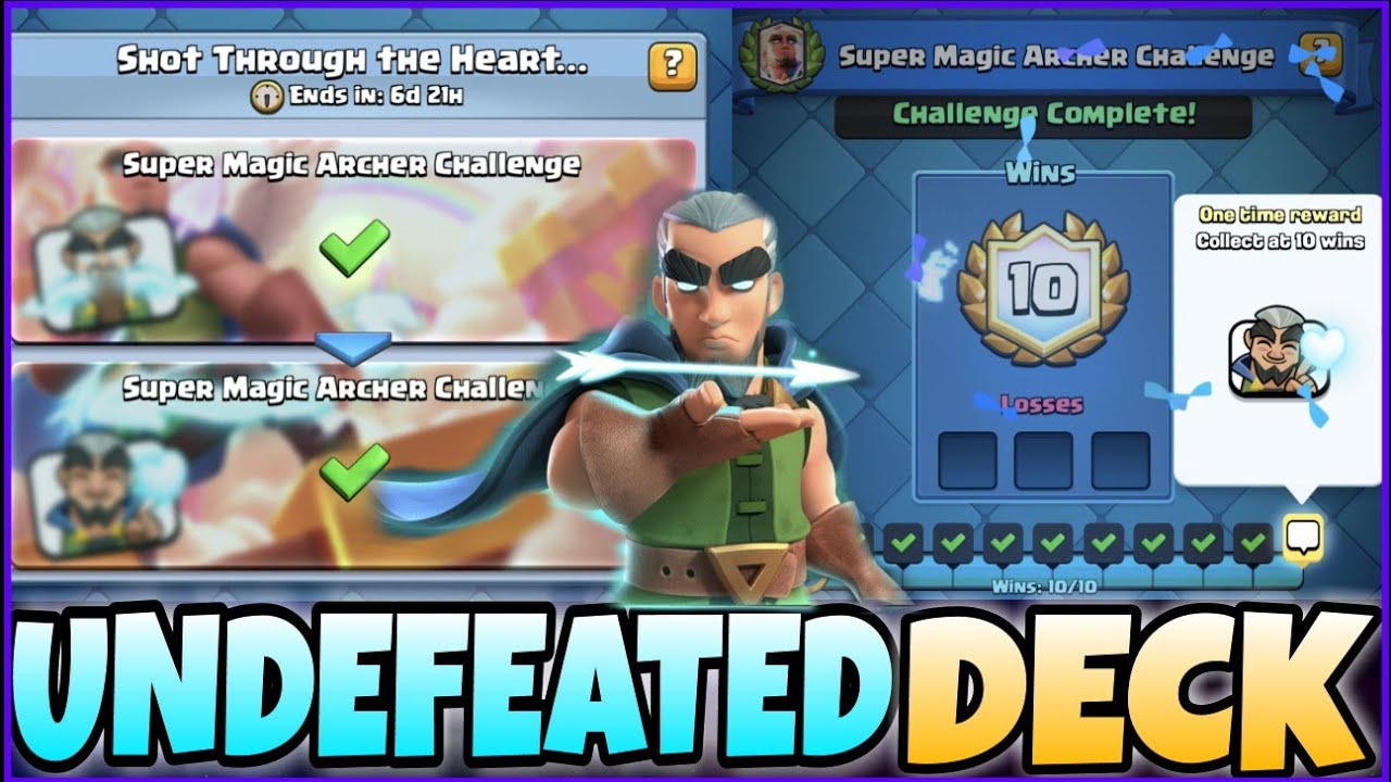 10-0 IN Super Magic Archer Challenge🔥 | Clash Royale