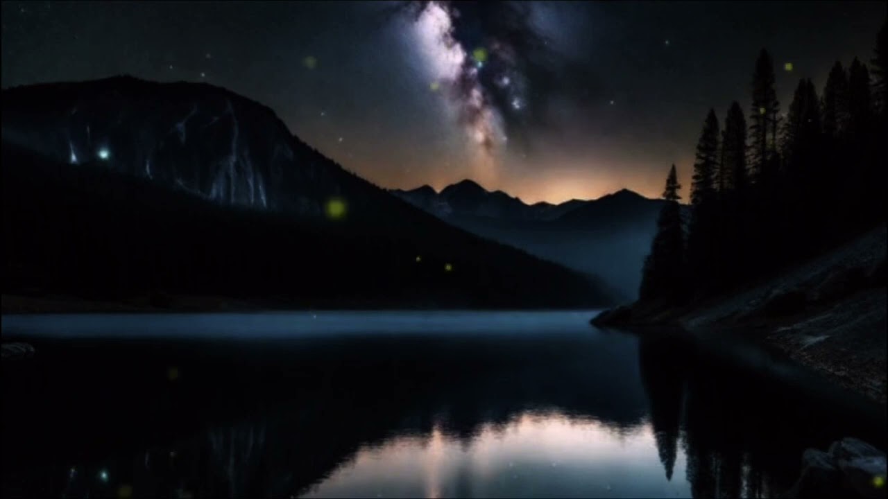 Camping by the lake Ambience | Relaxing nature sounds for study and sleeping