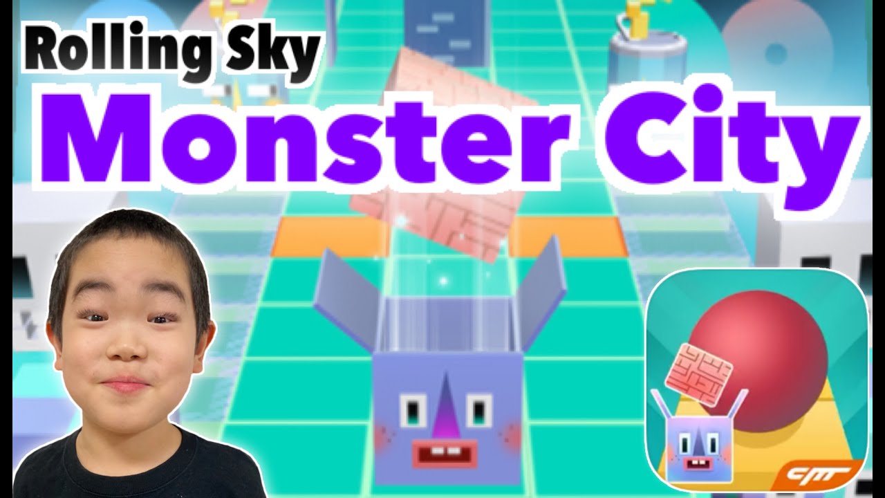 Rolling Sky【Monster City】100%(2gems) ローリングスカイ【怪物都市】