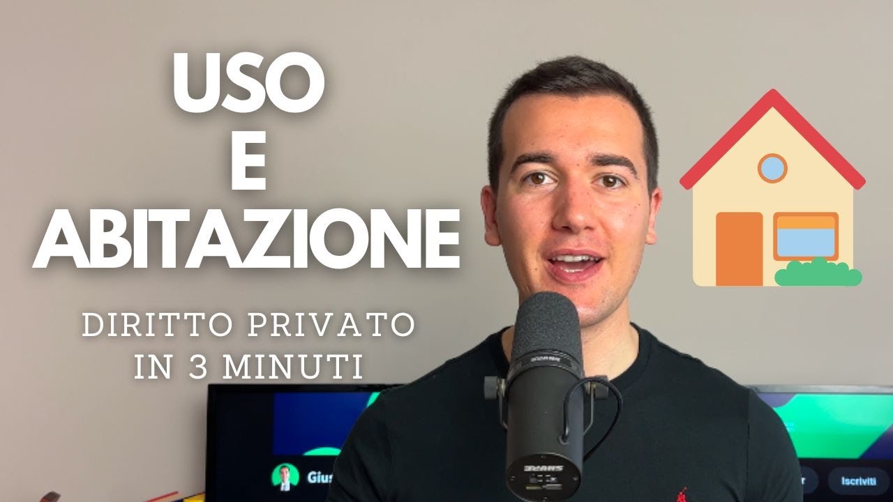 🏡 USO E ABITAZIONE - DIRITTO PRIVATO IN 3 MINUTI 👨🏻&zwj;⚖️⏳