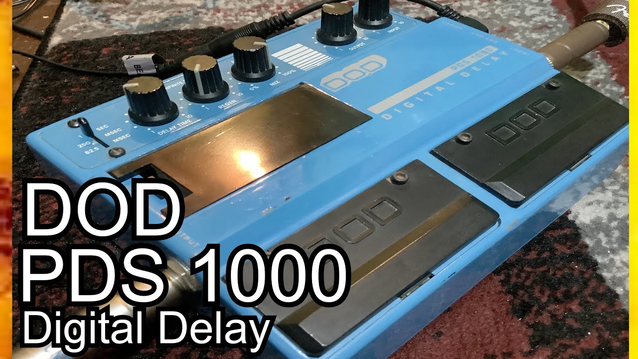 Dod PDS 1000 Digital Delay Rare pedal review