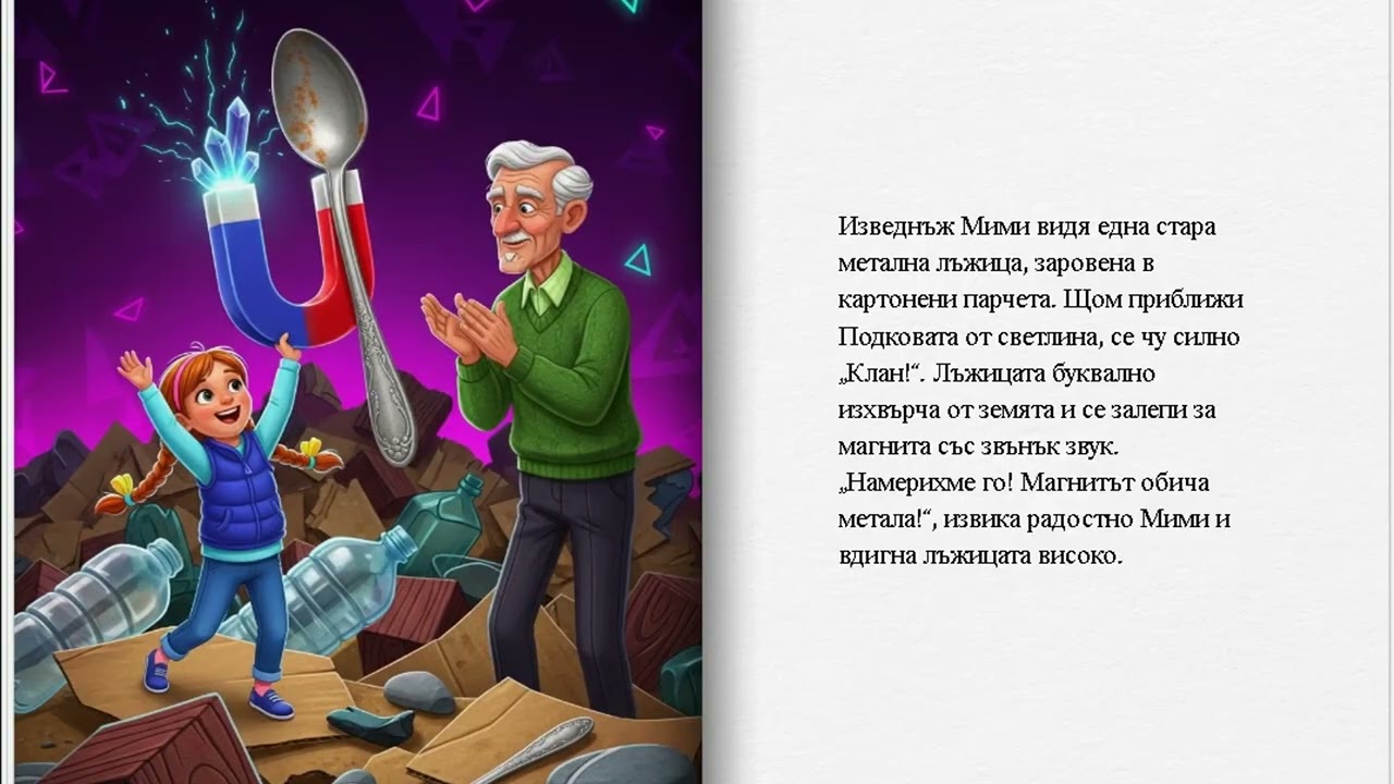 Магнитният Парад Bulgarian детска приказка забавна наука за деца
