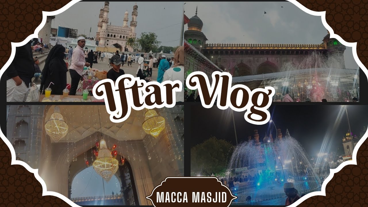 Ramzan Iftar party at Macca Masjid #charminar #ramadan #foryou 