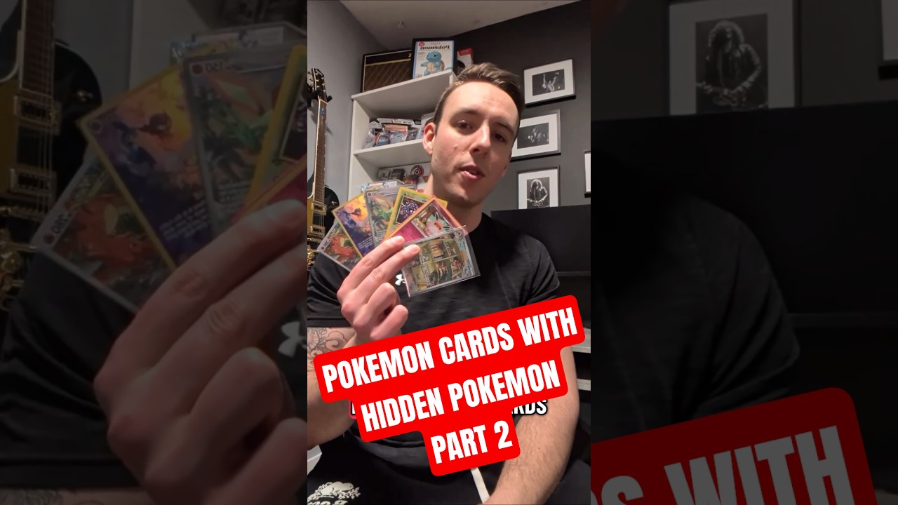 Pokemon cards with hidden pokemon... PART 2! 