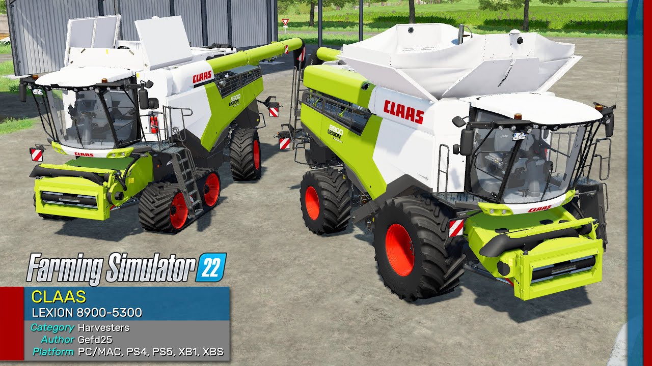 CLAAS LEXION 8900-5300 [UPDATE] - Farming Simulator 22 FS22 Mods Review (2K 60Hz)