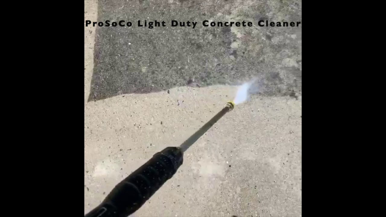 Cleaning Concrete With ProSoCo Light Duty Concrete Cleaner