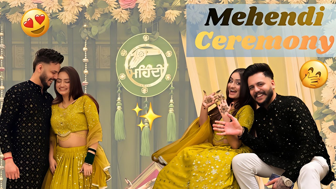 Mehendi Ceremony Done 🎊🧿♥️ || Rashika & Garv 