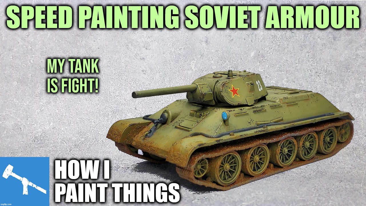 Simple Green! - Speed Painting WWII Soviet Armour [How I Paint Things]