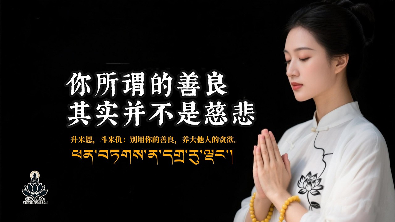 别用你的善良，养大他人的贪欲。佛说：佛家有慈眉善目，亦有金刚怒目。#國學 #佛學 #禪宗 #因果 #開悟 #智慧