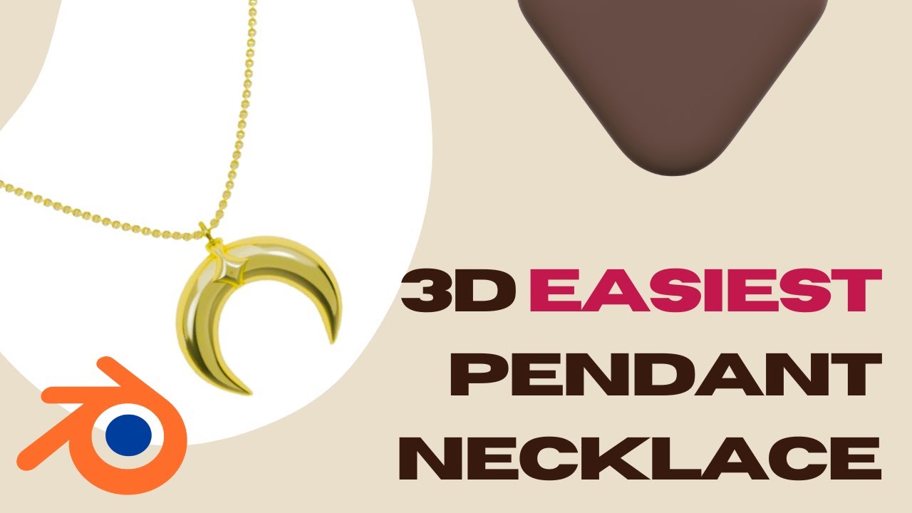 Blender Tutorial: Make a 3D Pendant Necklace (Beginner Friendly)