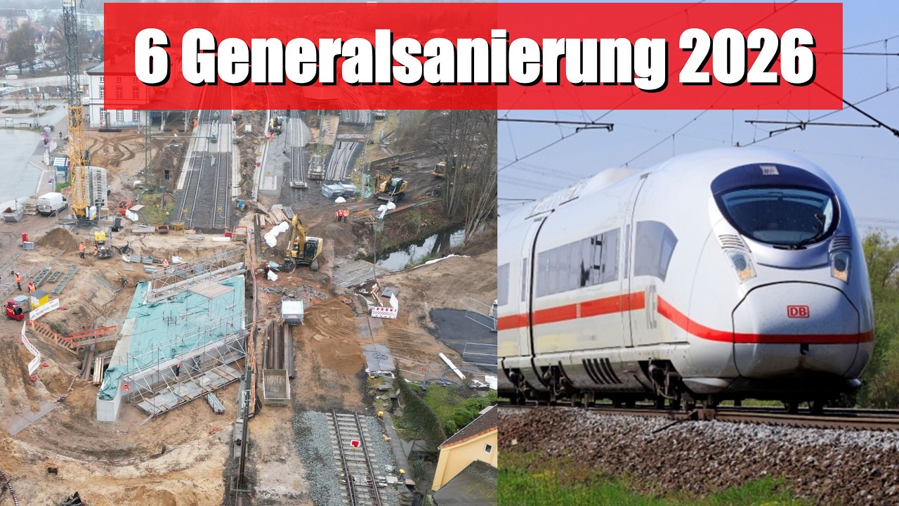 So VIELE Generalsanierungen wie noch nie 2026! | Werden die 6 Projekte das Schienennetz retten?