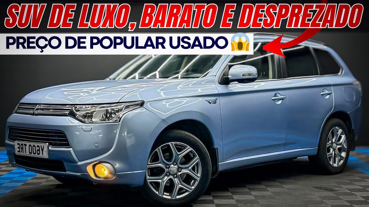 UM SUV DE LUXO BARATO E INCRÍVEL QUE O BRASILEIRO NÃO COMPRA! 😱 Mitsubishi Outlander 3.0 V6 E 2.0
