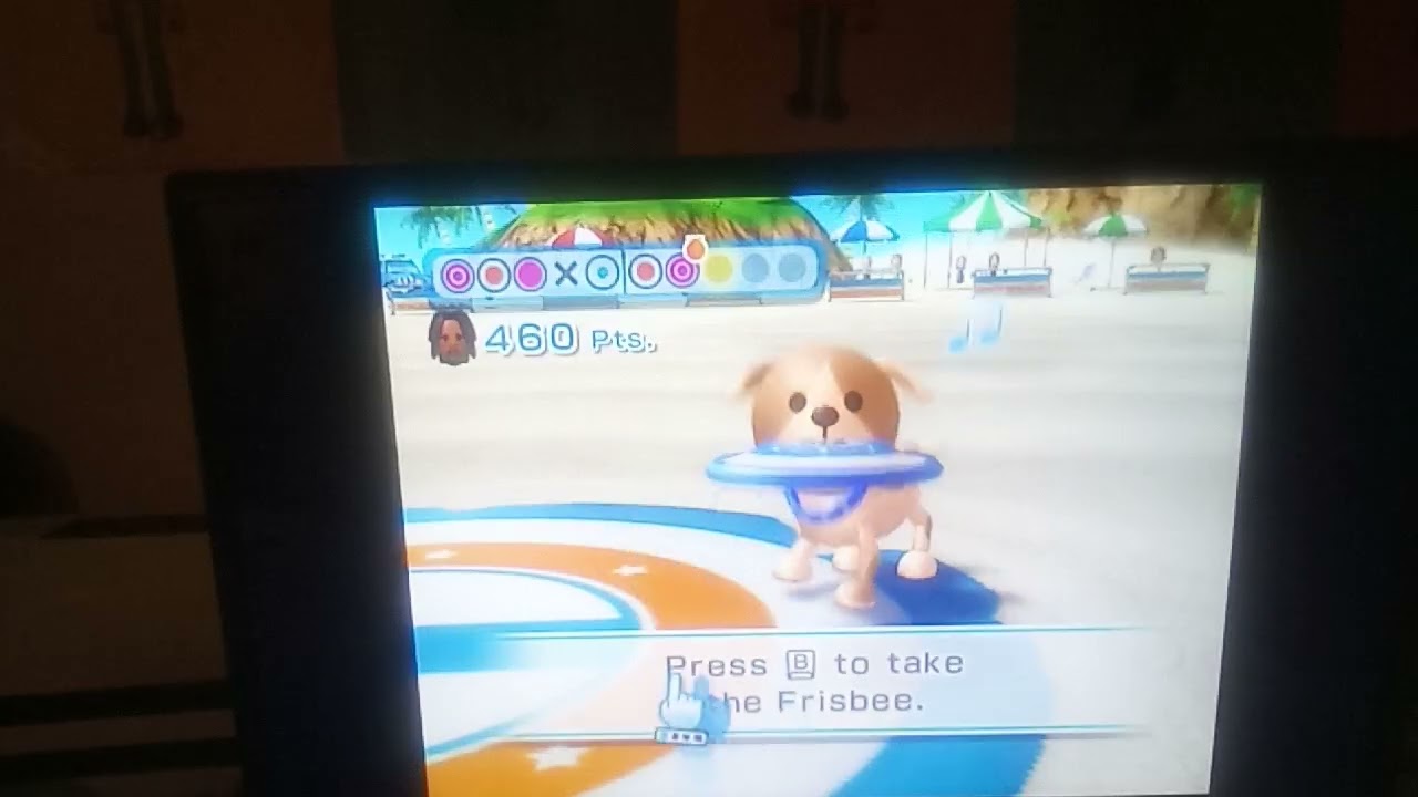 Wii sports resort Frisbee Dog: Alex VS Mike VS James 