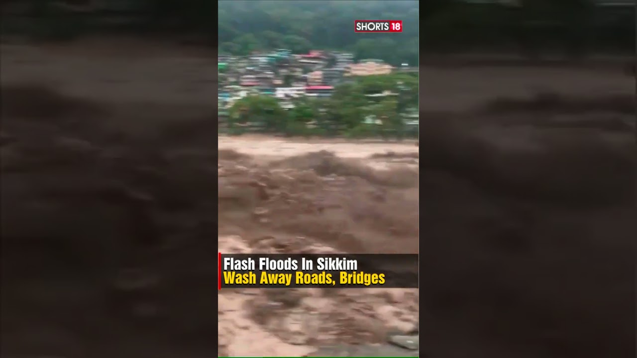 #sikkim | Cloudburst In Sikkim  After a Cloudburst, Singtam Experienced Flooding | Viral Video