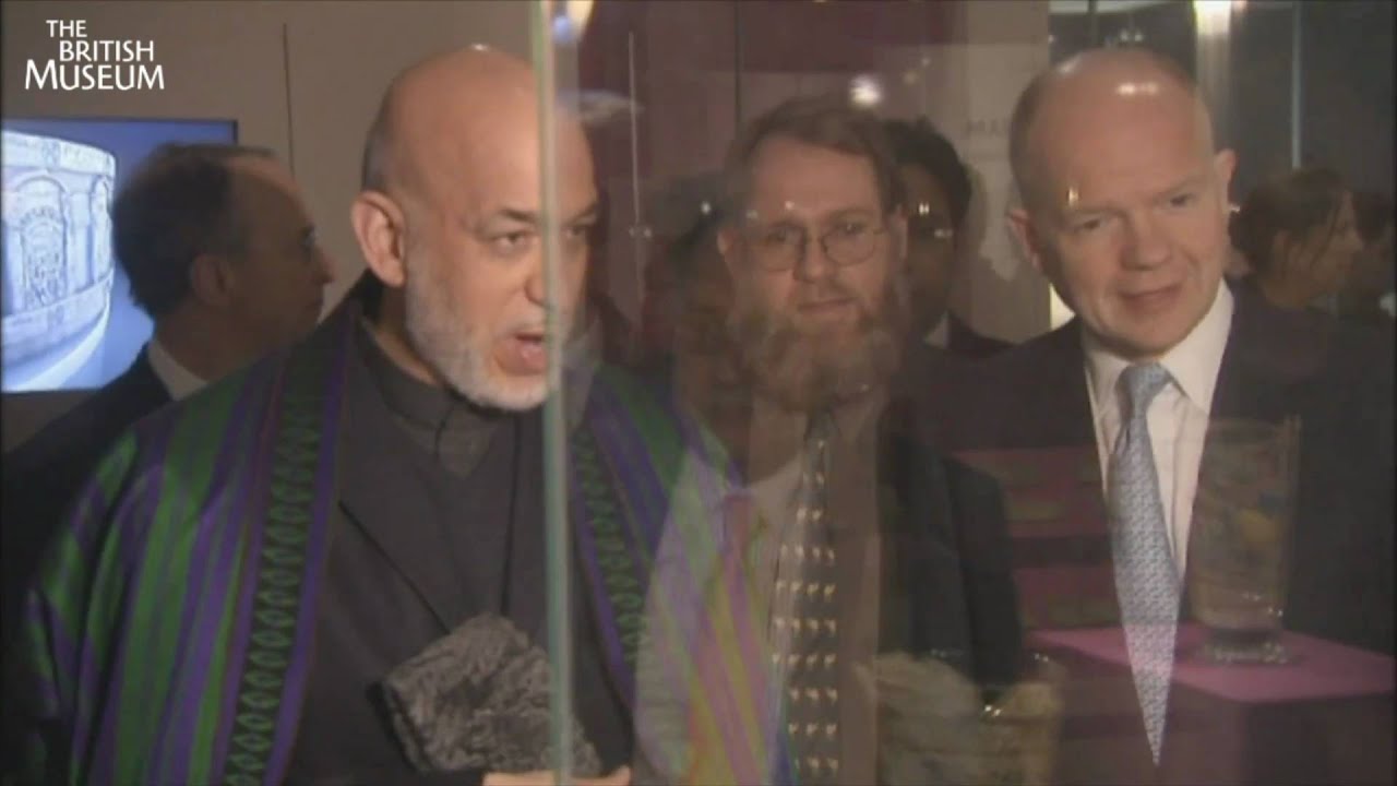 President Karzai opens the Afghanistan exhibition at the British Museum