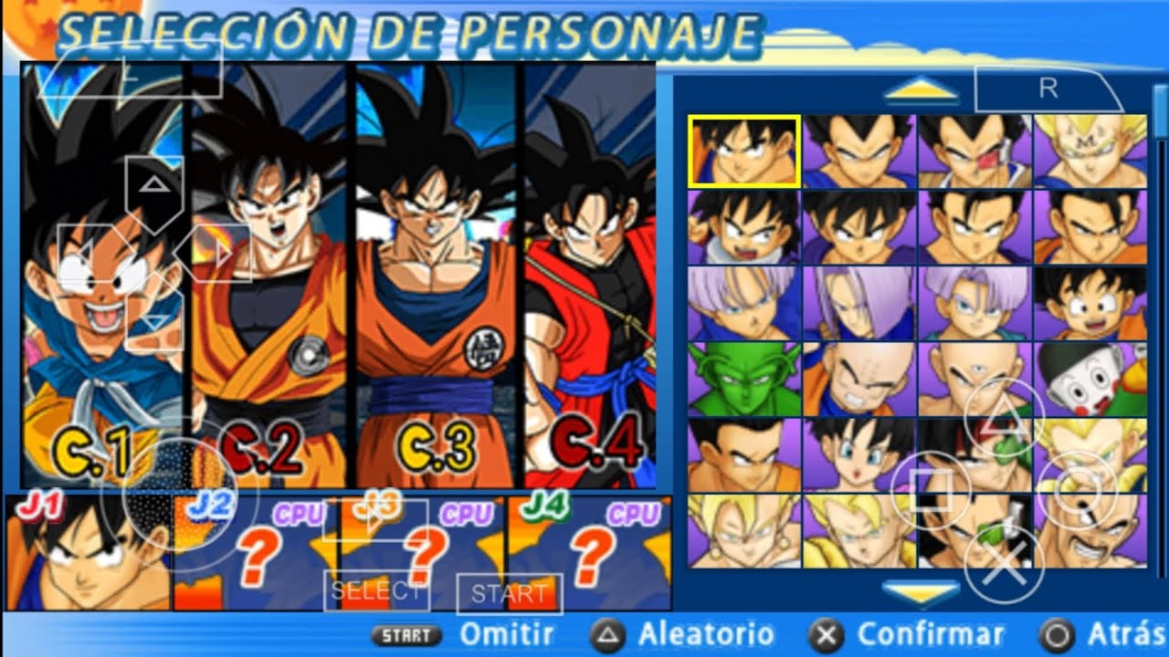 New mod dbz ttt new version to DRAGON BALL SAGAS MULTIVERSE psp