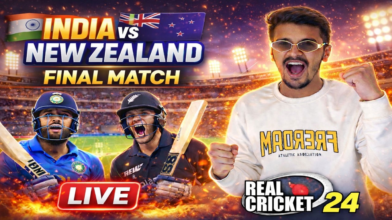 India vs New Zealand Final Live | RC24 Real Cricket Gameplay Stream