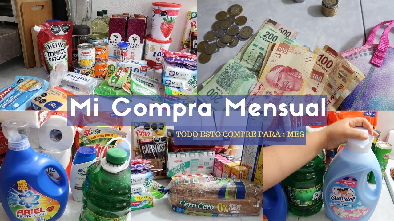 Mi COMPRA MENSUAL | Compra de SUPER | Erika Blop
