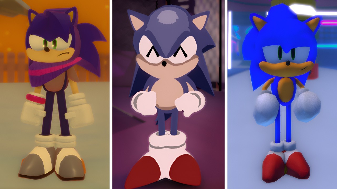SONIC IN 3 DIFFERENT GAMES