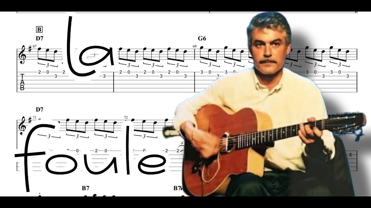 La Foule | Moreno [Gypsy Jazz Waltz Transcription]