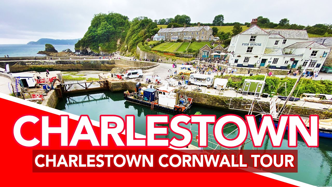 CHARLESTOWN | Full tour of CHARLESTOWN CORNWALL, UK | 4K Walking Tour
