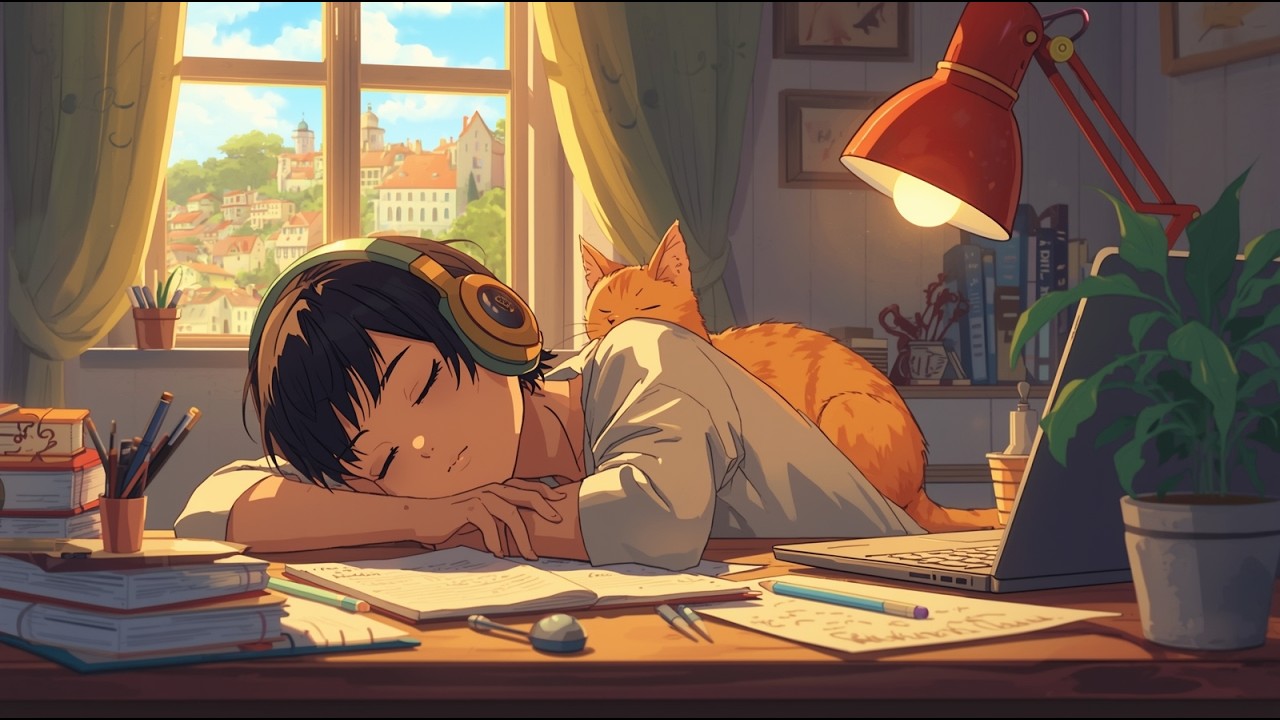 A Book, a Cozy Blanket & the Autumn Breeze 🍂 | Lofi Hip Hop [No AI] 4