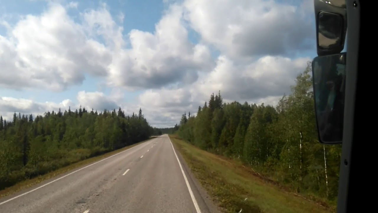 Kittila Airport (lentoas) -Akaslompolo (YLLAS) Bus Driver's Eye View