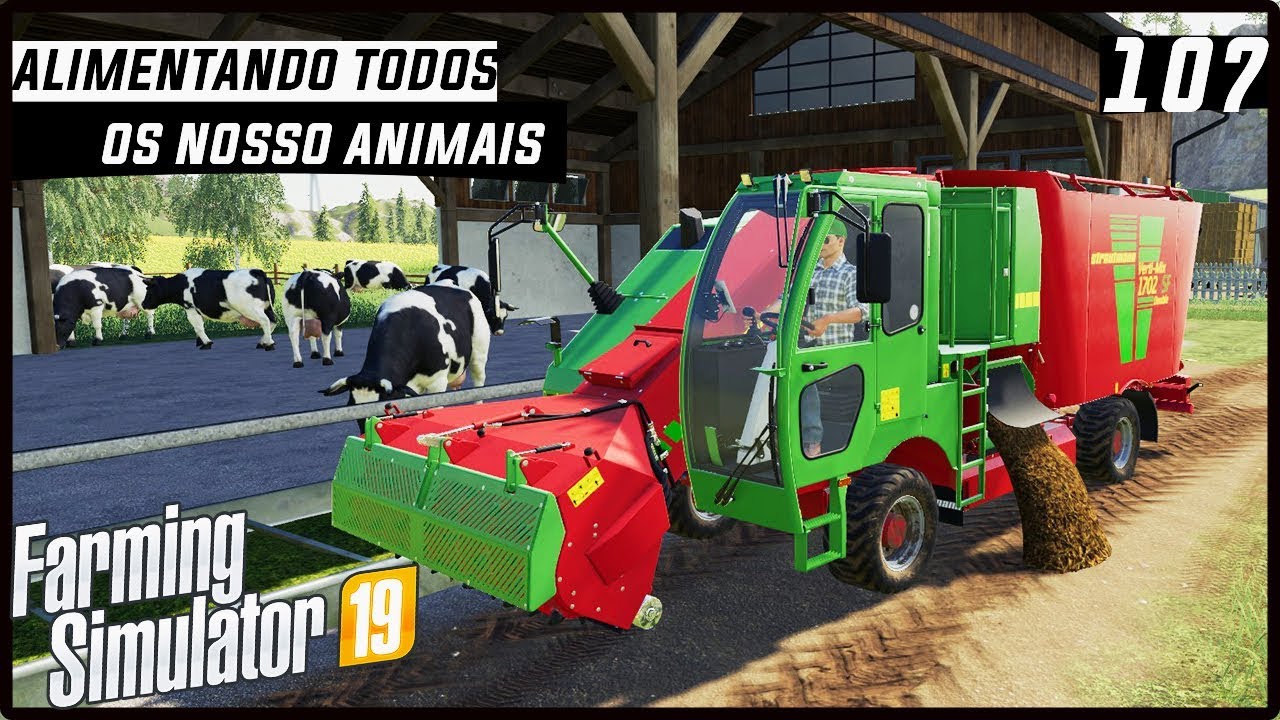 ALIMENTANDO OS NOSSO ANIMAIS! | FARMING SIMULATOR 19 #107 [PT-BR]